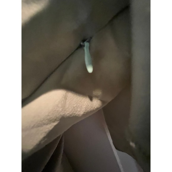 Chicgenes Sage Green Short Sleeve Midi Dress with zipper on side | Size M - Picture 3 of 4